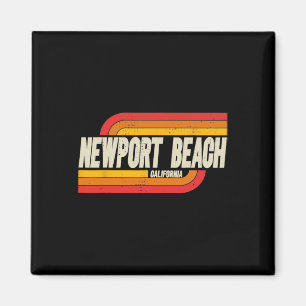 Aimant Plage de Newport Californie Ca Ville Vintage 