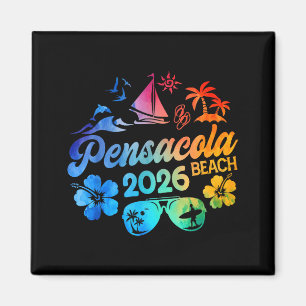 Aimant Plage de Pensacola Floride 2026 Vacances Tie Dye É