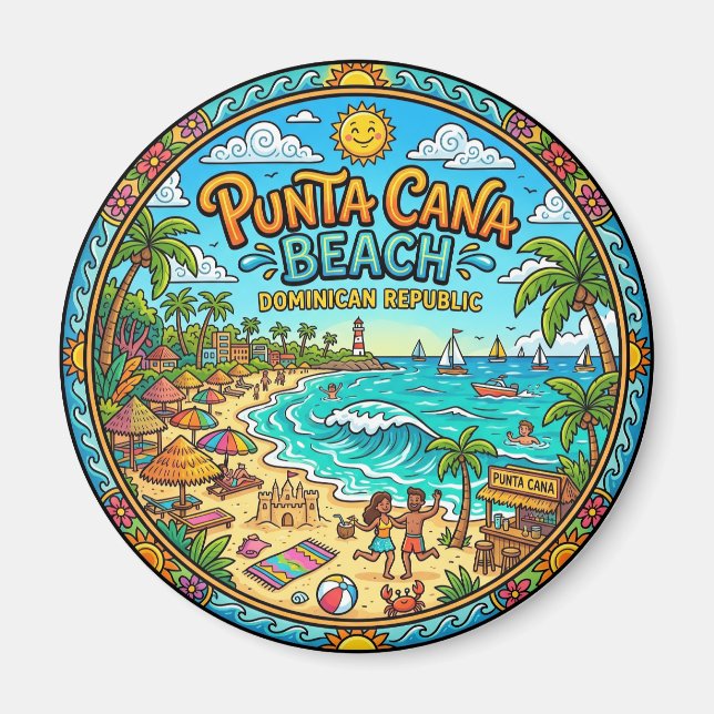 Aimant Plage de Punta Cana République dominicaine (Devant)