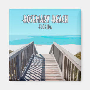 Aimant Plage de Rosemary Vintage de la côte du golfe de F