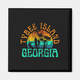 Aimant Plage de surf de l'île de Tybee Géorgie Vagues océ