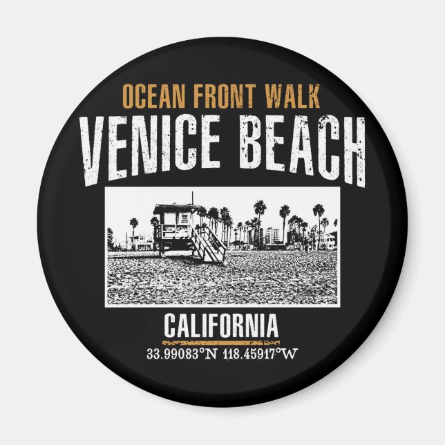 Aimant Plage de Venice (Devant)