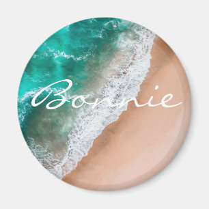 Aimant Plage d'eau de mer sable tropical été