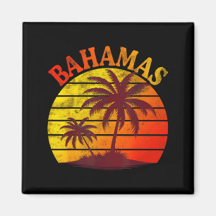 Aimant Plage des Bahamas tropicale vacances d'été palmier