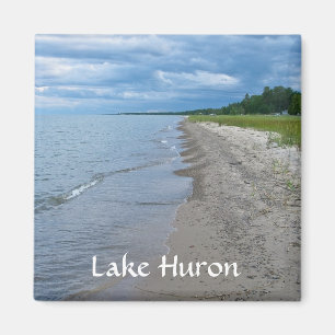 Aimant Plage d'été du lac Huron