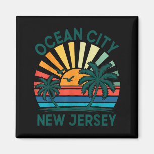 Aimant Plage d'Ocean City New Jersey Vacances Coucher de