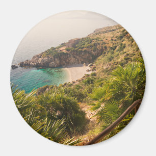 Aimant Plage reculée dans le Zingaro de Lo, Sicile