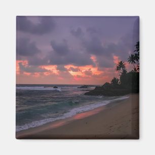 Aimant Plage romantique à Dusk