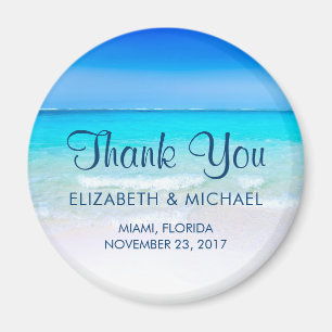 Aimant Plage tropicale avec un Mariage de mer Turquoise M