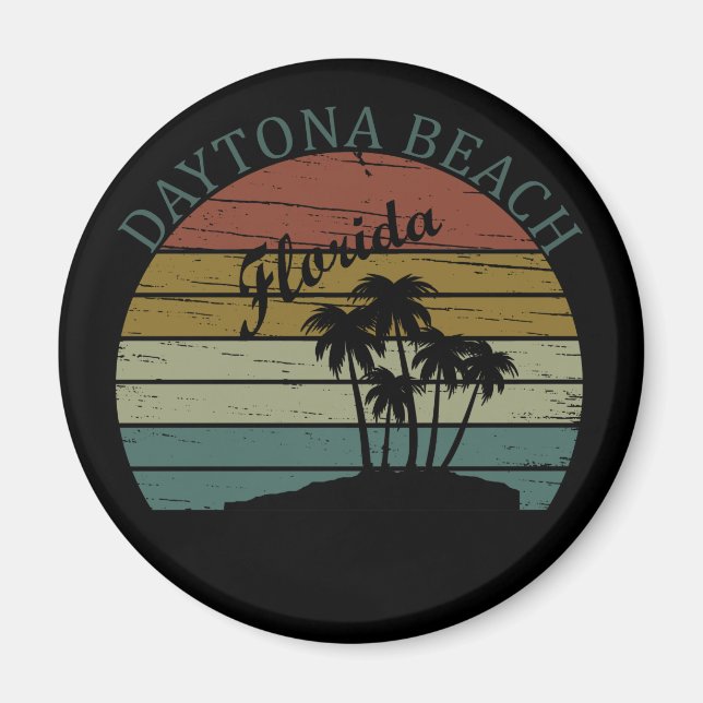 Aimant plage vintage de daytona (Devant)
