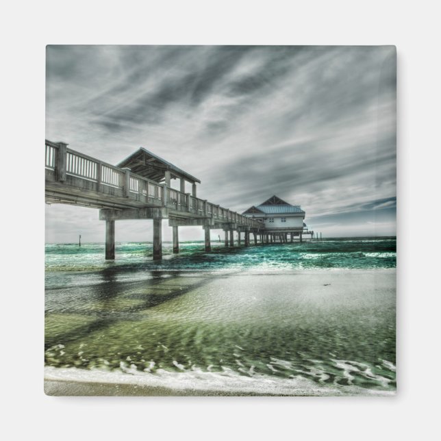 Aimant Plages tropicales | Clearwater Floride (Devant)