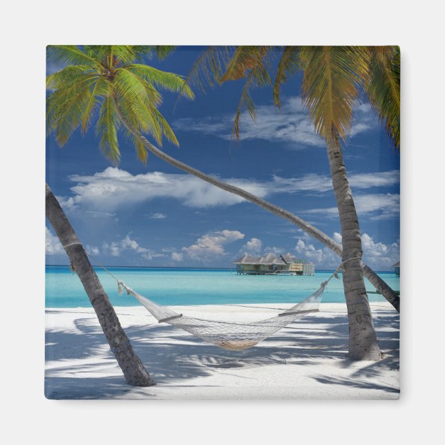 Aimant Plages tropicales | Sandy Beach, Maldives (Devant)