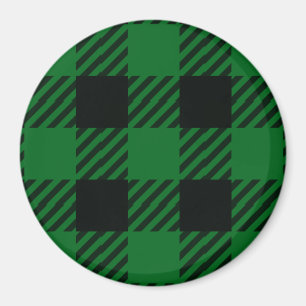 Aimant Plaid de Buffalo Vert