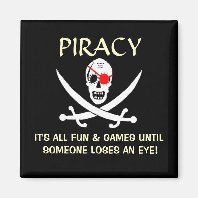 Aimant Plaisanterie pirate (Devant)