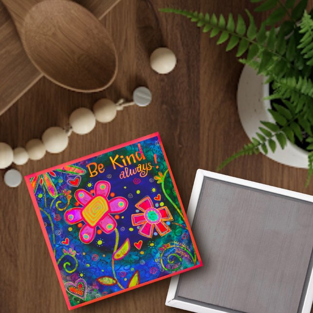 Aimant Plaisir Floral Soyez Gentil Toujours Inspiritisme (Créateur téléchargé)