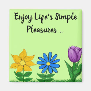 Aimant Plaisirs simples Jardin Floral
