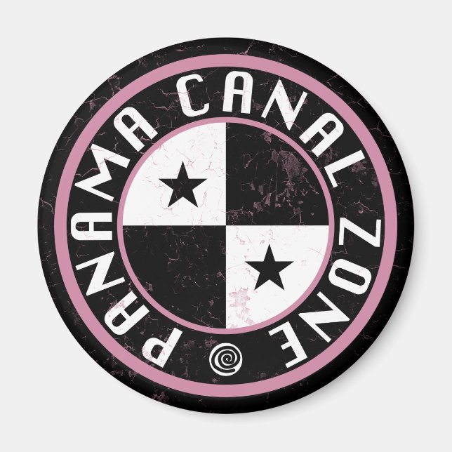 Aimant Plan circulaire de la zone du canal de Panama (Devant)