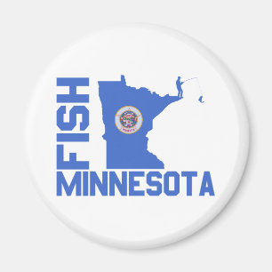 Aimant Plan de l'État du Minnesota de Poisson