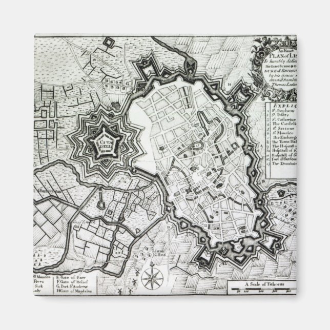 Aimant Plan de Lisle, 1736 (Devant)