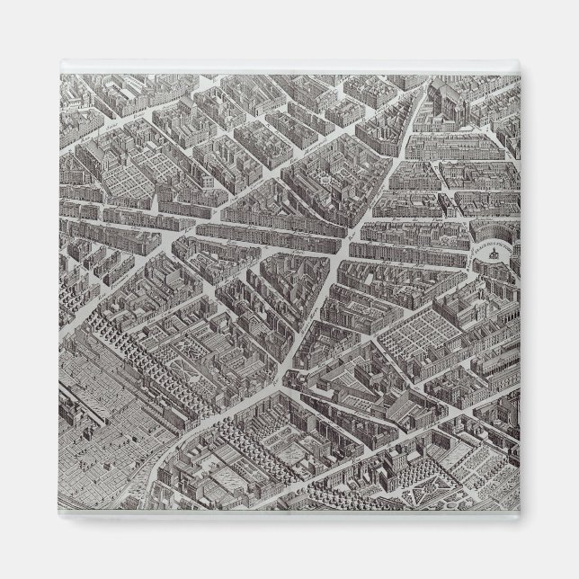 Aimant Plan de Paris, connu sous le nom de Plan de Turgot (Devant)