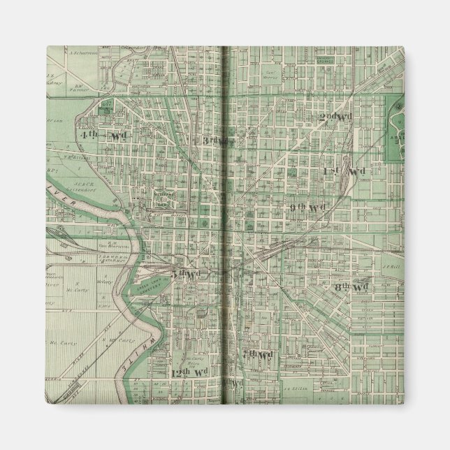 Aimant Plan d'Indianapolis (Devant)