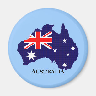 Aimant Plan et drapeau de l'Australie