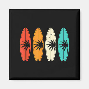 Aimant Planche de surf Palmier Plage Enfants Été Sports