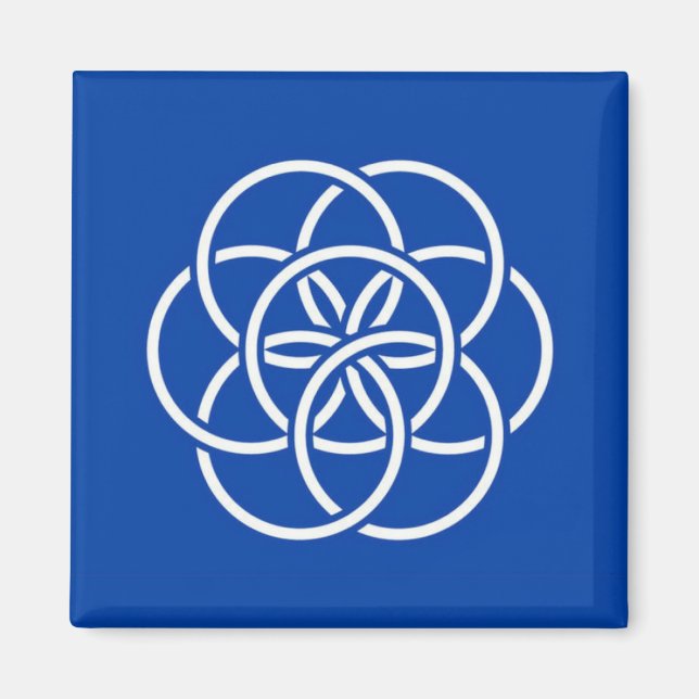 Aimant Planet earth flag (Devant)