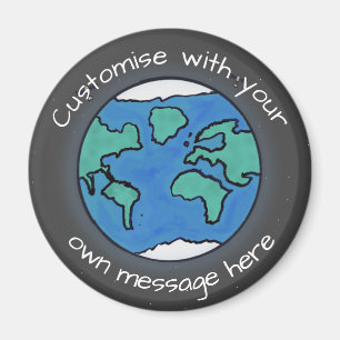 Aimant Planète Terre Globe personnalisée
