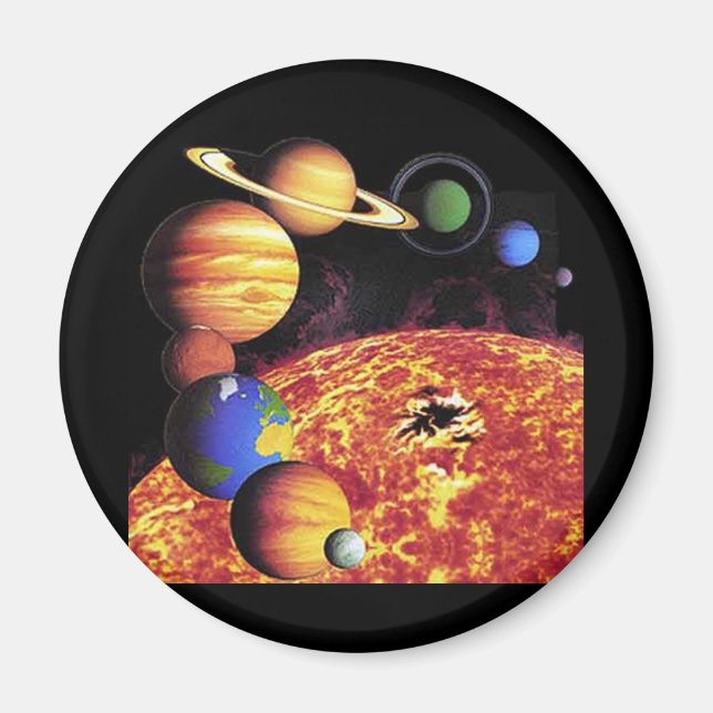 Aimant Planètes du système solaire (Devant)
