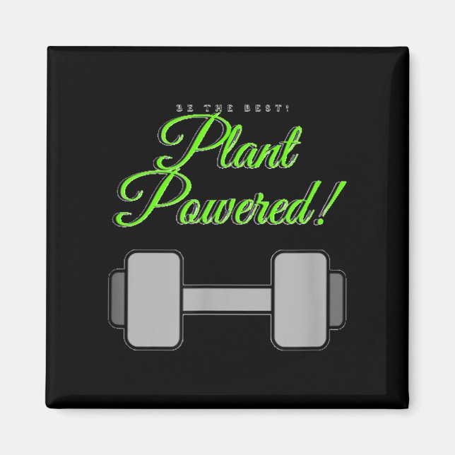 Aimant Plant Wered Gym Motivation Vegetarian  (Devant)
