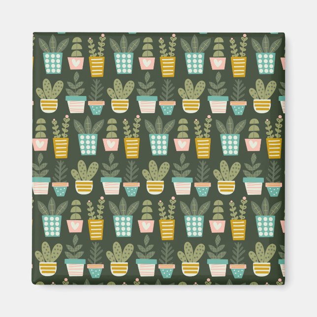 Aimant Plantes succulents (Devant)