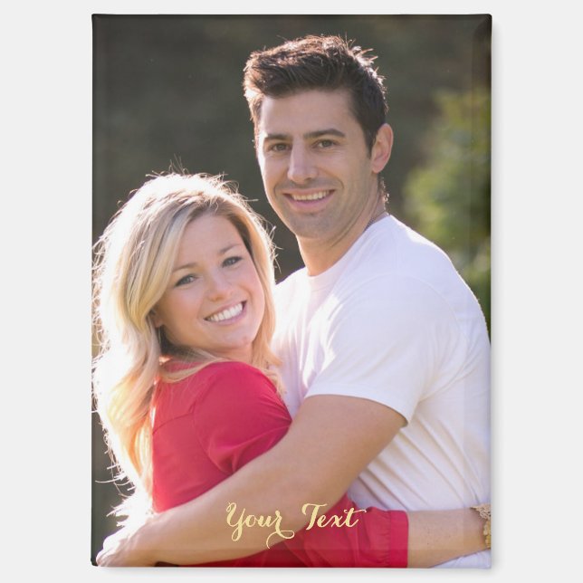 Aimant Plaque de réfrigérateur/lave-vaisselle avec texte  (Recto)