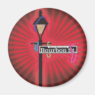 Aimant Plaque de rue de Bourbon