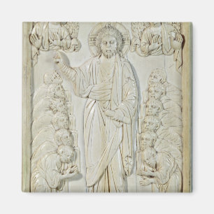 Aimant Plaque dépeignant le Christ bénissant les apôtr