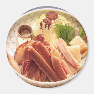 Aimant Plat d'aimant de nourriture de jambes de crabe