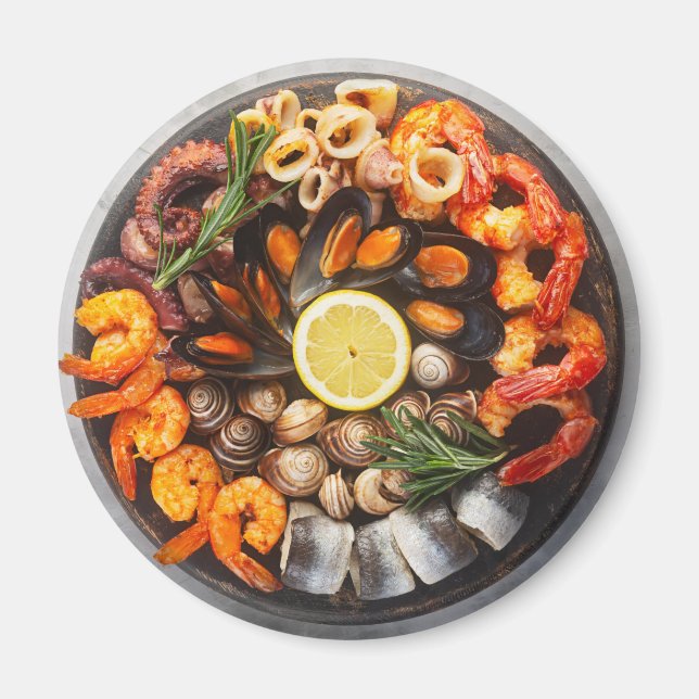Aimant Plateau de fruits de mer (Devant)