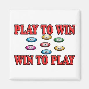 Aimant Play To Win - Win To Play - Keno