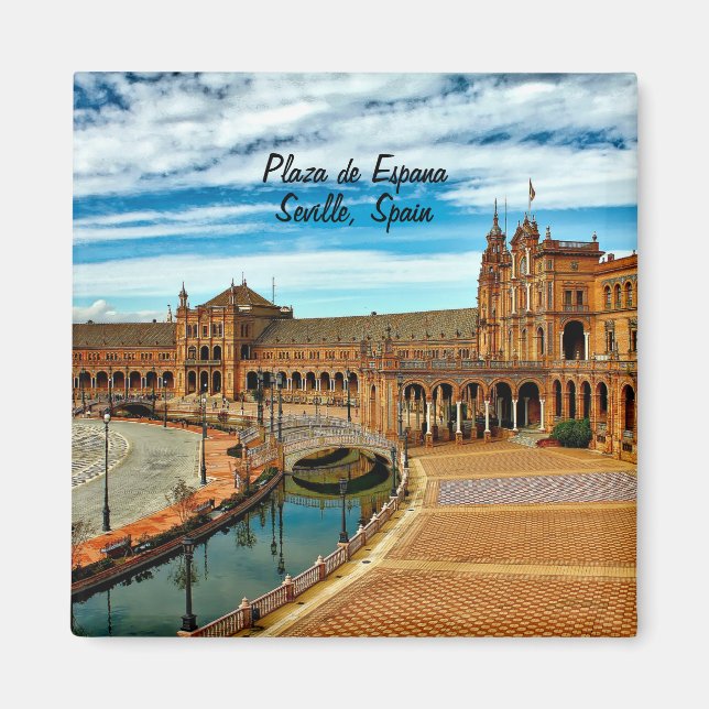 Aimant Plaza de Espana, Séville. Espagne (Devant)