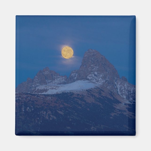 Aimant Pleine lune en hausse | Grand Teton Driggs, Idaho (Devant)