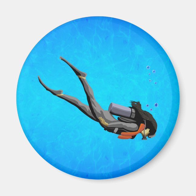 Aimant Plongée en SCUBA (Devant)