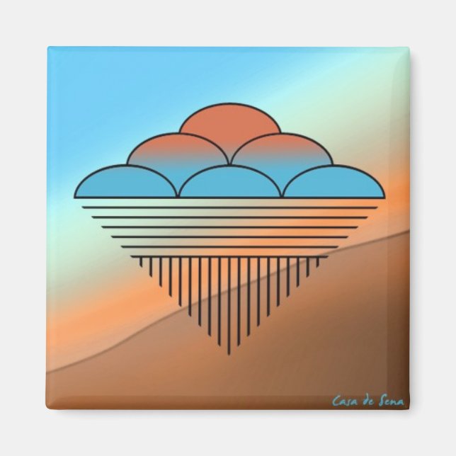 Aimant Pluie de Pueblo (Devant)