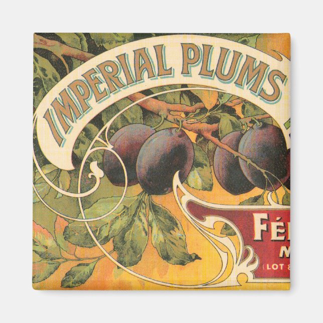 Aimant Plums impériaux (Devant)