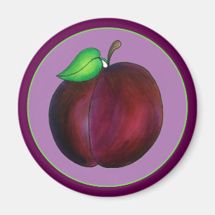 Aimant Plums Ried Été Purple Plum Fruit Imprimer