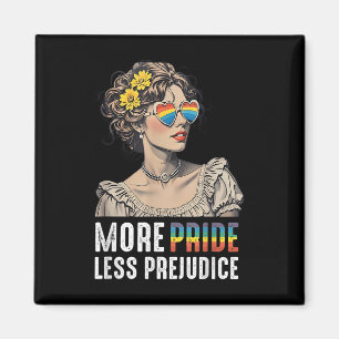 Aimant Plus de fierté moins de préjugés Lgbtq Fier allié 