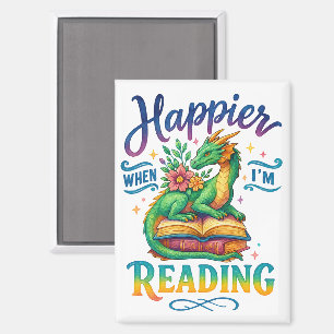 Aimant Plus heureux quand je lis