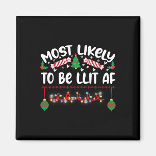 Aimant Plus susceptible de détester ce pyjama de Noël en