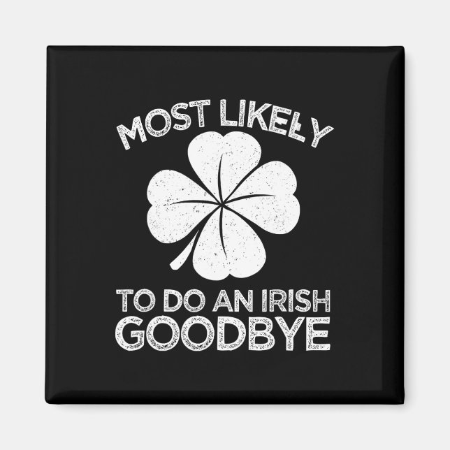 Aimant Plus susceptible de faire un au revoir à l'irlanda (Devant)