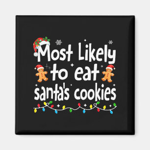 Aimant Plus susceptible de manger les biscuits de Santa N