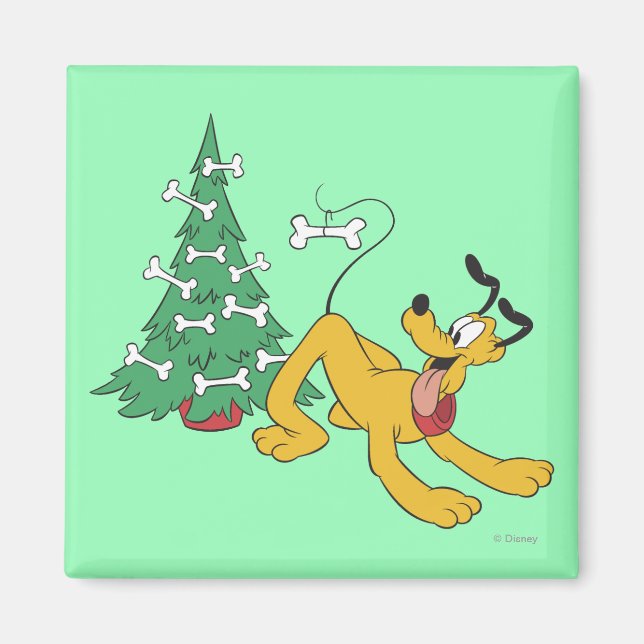 Aimant Pluto à Noël (Devant)